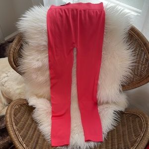 NWT soft hot pink Sofra leggings.